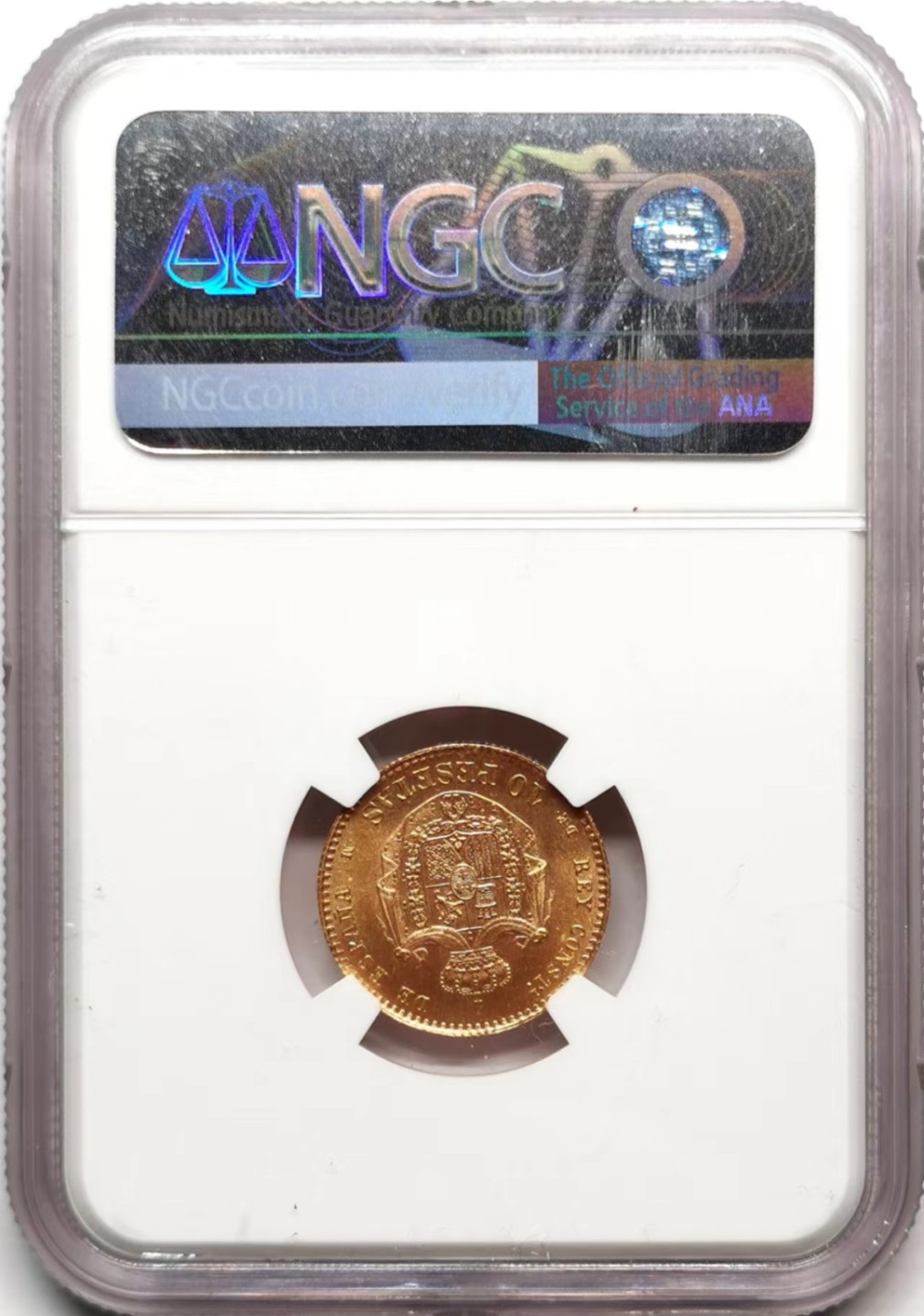 凡希社世界钱币微拍第二百三十六期 1878西班牙阿丰索十二世10P金币NGC-MS65