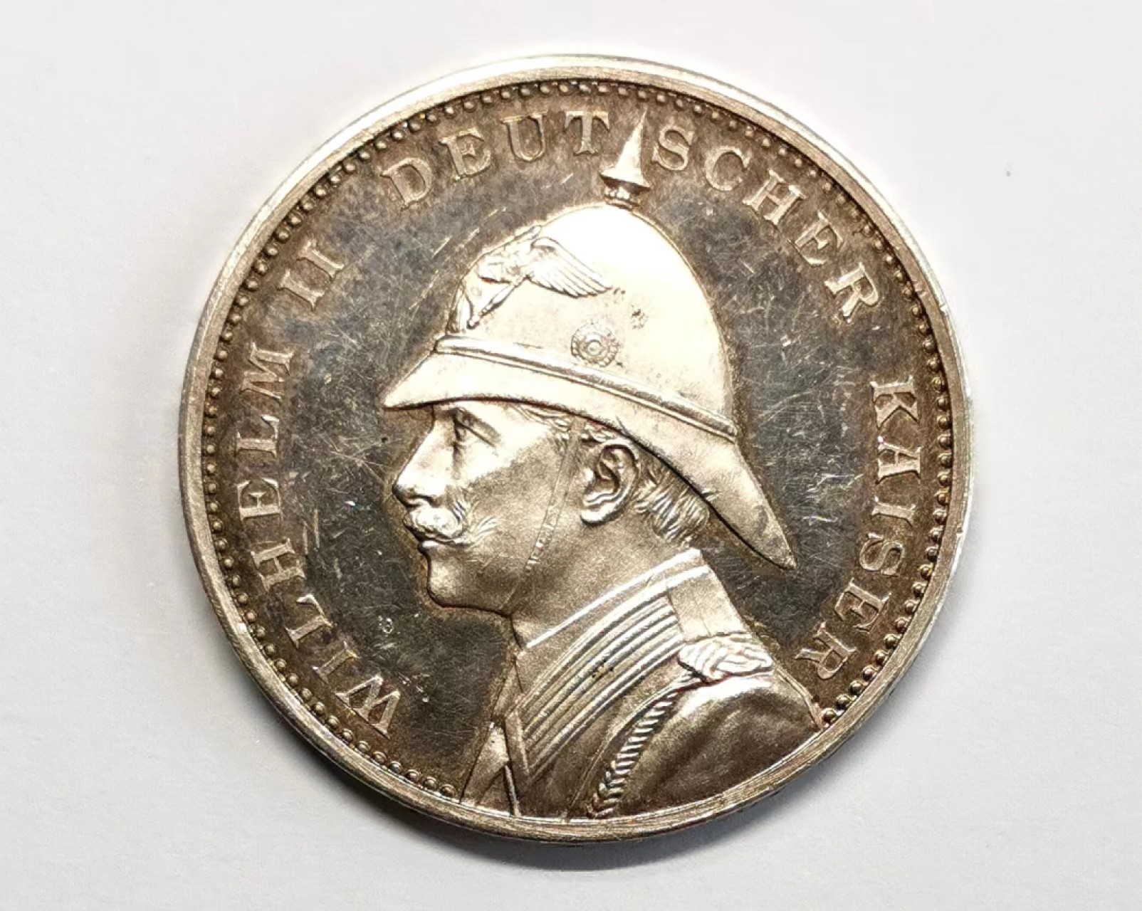 凡希社世界钱币微拍第二百三十六期 1898德皇威廉访问巴勒斯坦纪念银章AU