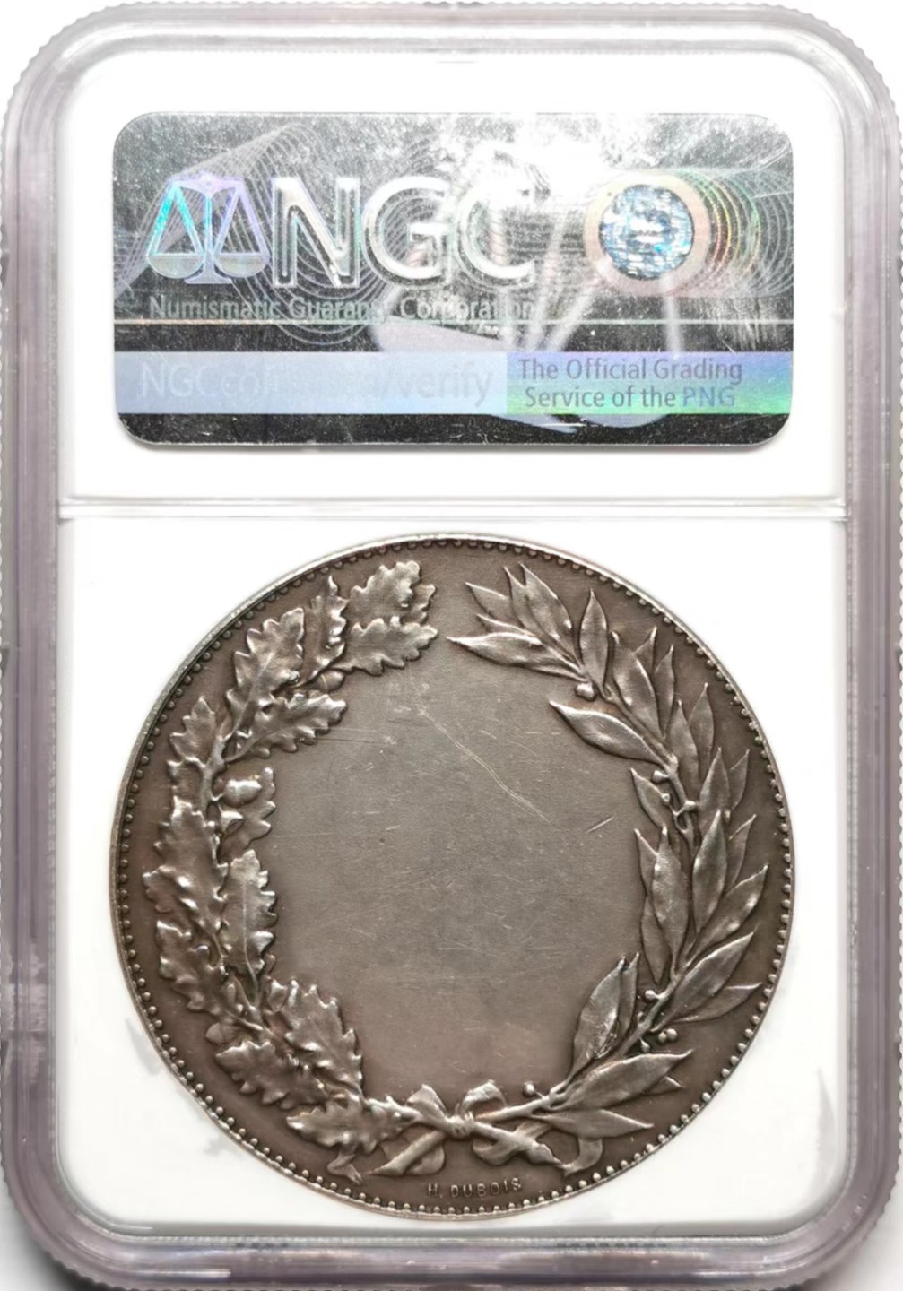 凡希社世界钱币微拍第二百三十六期 十九世纪法国巴黎体操竞赛银质奖章NGC-MS61