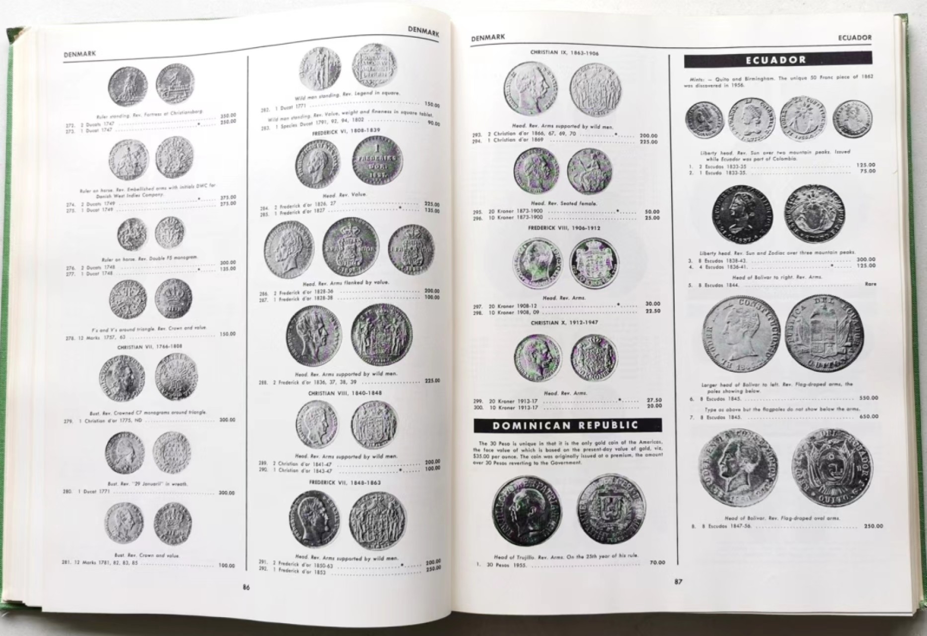 凡希社世界钱币微拍第二百三十六期 公元600年至今的世界金币目录 封页有开裂见图例