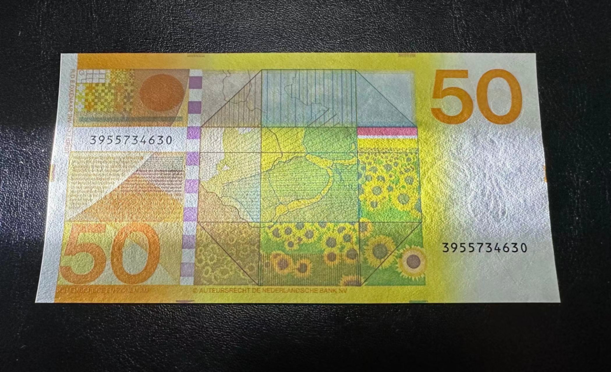 【Blue Auction】✨世界纸币精拍第316期——周日畅拍场 荷兰 1982年50盾 向日葵 全新UNC