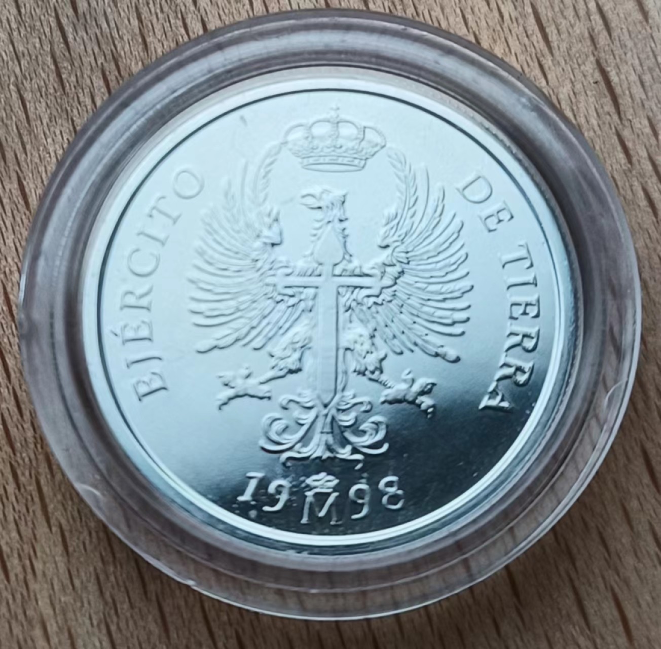 瓶子🏺第88期拍卖会 西班牙1998年欧元大银币精制套币  三枚币重量分别为168.75克33.62克6.72克