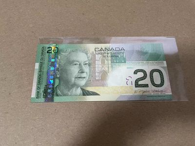 【Blue Auction】✨世界纸币精拍第316期——周日畅拍场 -  【获奖钞 AYR首冠无47】加拿大 2004年20元 全新UNC 女王 升值品种 