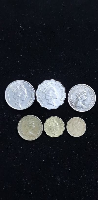 轻松集币无压力（无佣金三） - 香港老硬币6枚不同（女王版）