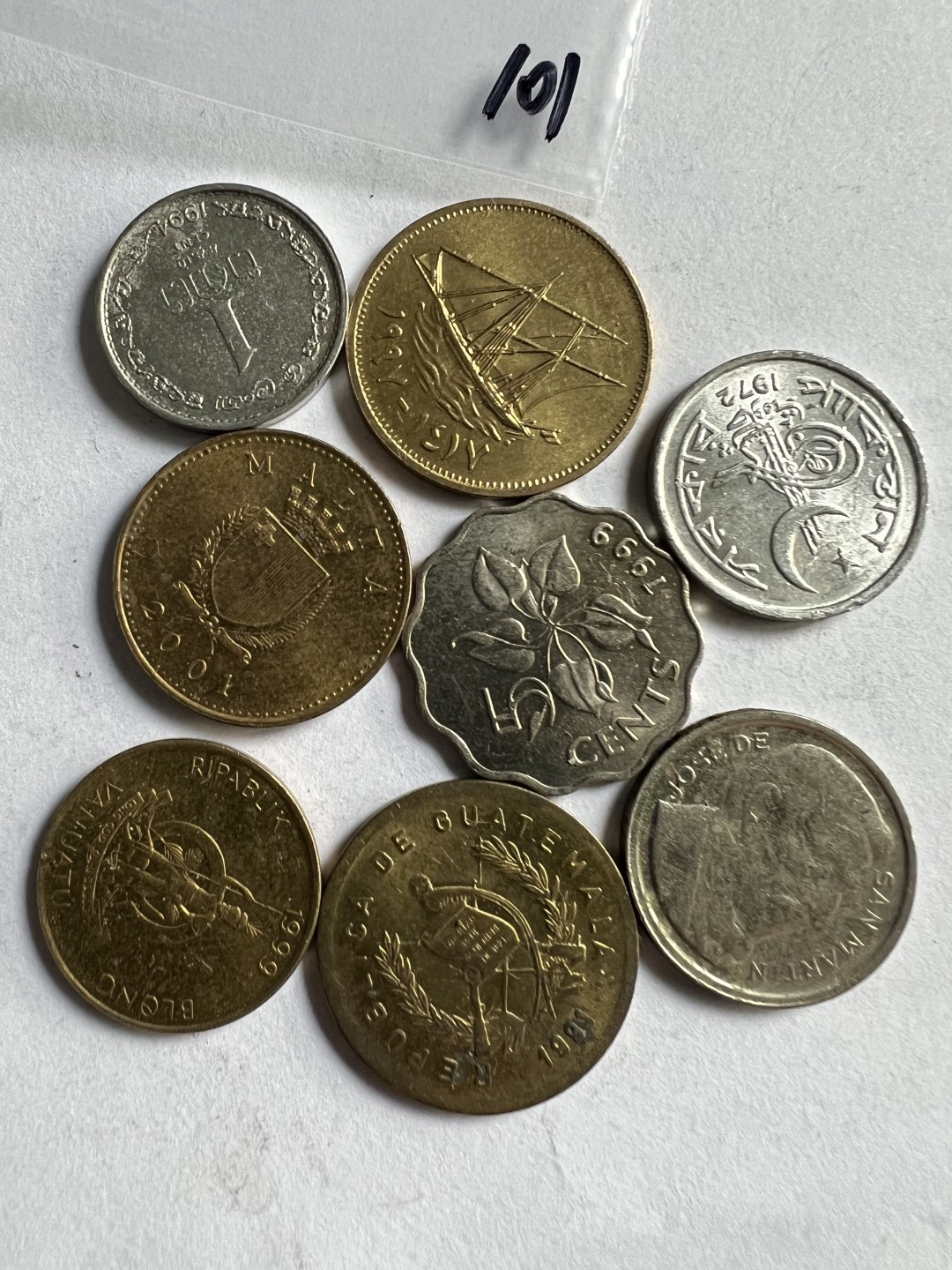 泡泡堂第290期  世界硬币 （无押金，捡漏，全场20包邮，偏远地区除外，接收代拍业务） 硬币一袋101