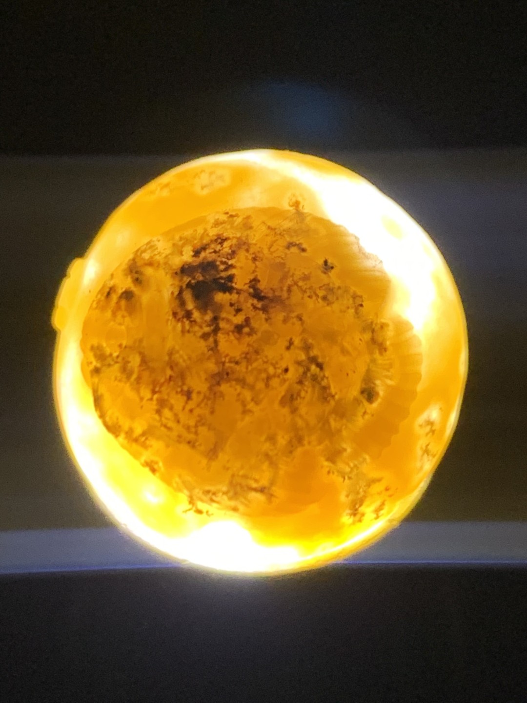 精美冰飘亚光草花纹战国红玛瑙手工巧色巧雕富贵有余随形珠一个