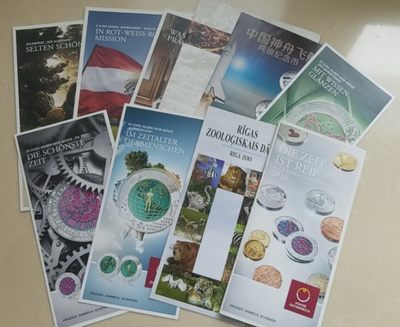 钱币书刊拍卖目录专场 - 外国钱币资料画页若干