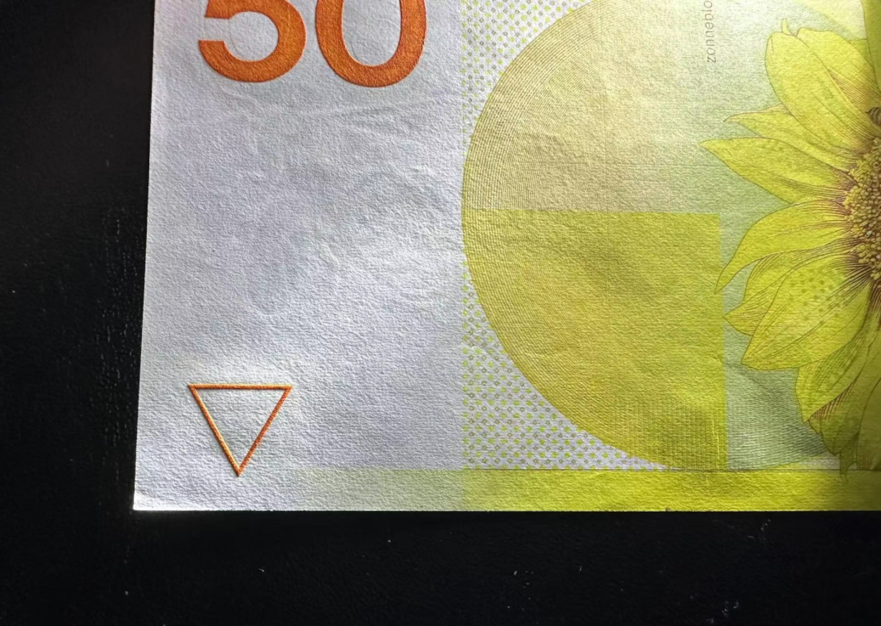 【Blue Auction】✨世界纸币精拍第317期——小精品场 荷兰 1982年50盾 向日葵 UNC- 角有瑕疵