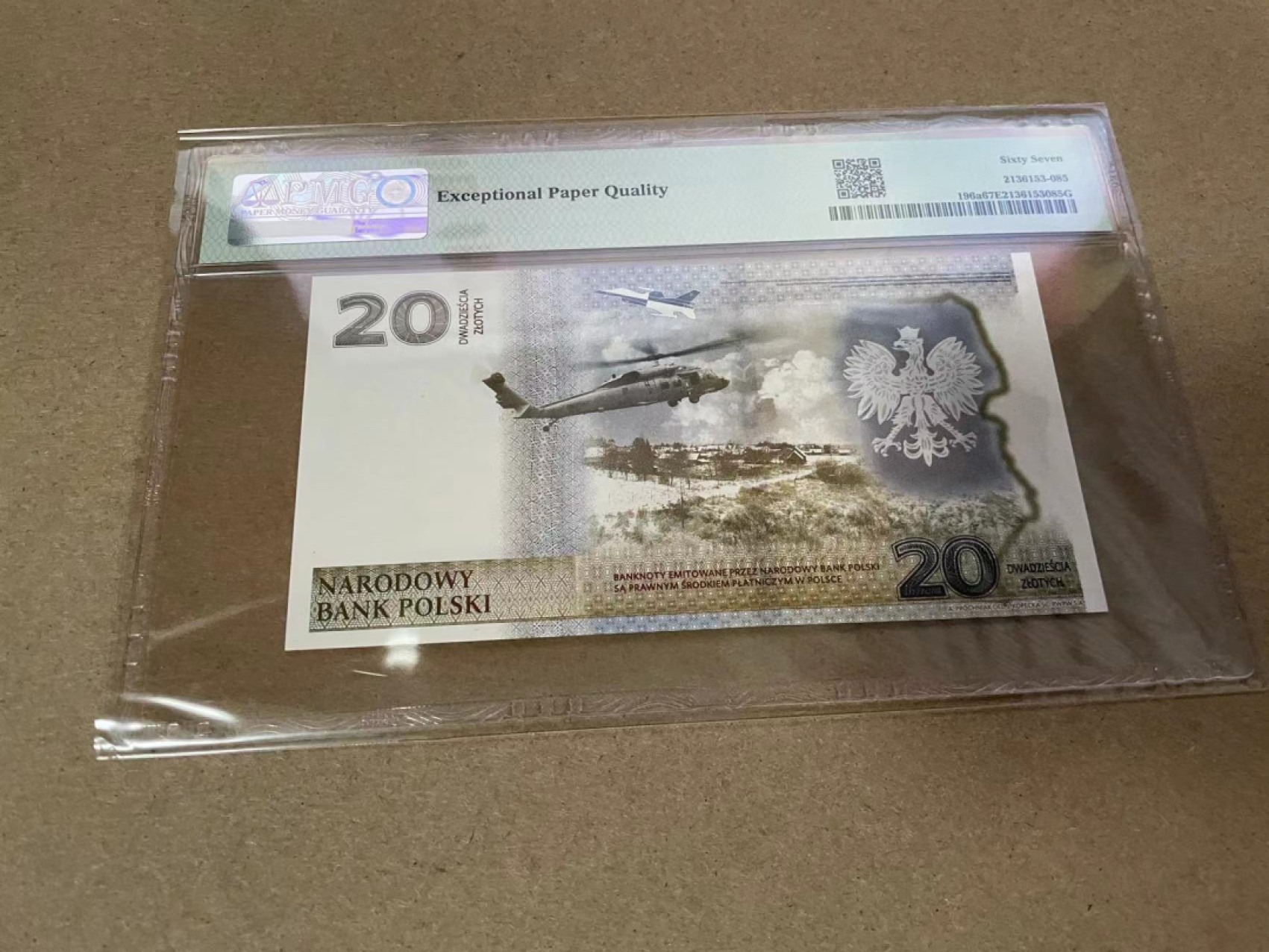 【Blue Auction】✨世界纸币精拍第317期——小精品场 【无47】波兰 2022年20兹罗提 PMG67EPQ 纪念钞