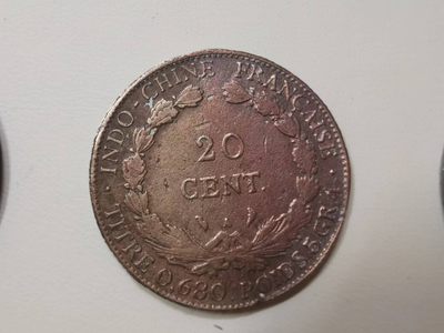 238.【鲸贝乐淘★两拍包邮】三字经·第“亲师友，习礼仪”号拍卖 【越南🇻🇳】法属流通硬币一组5枚，坐像和武女神头像，流通品相如图所示