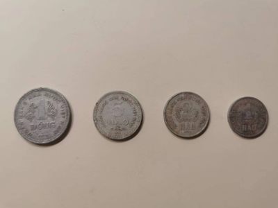 238.【鲸贝乐淘★两拍包邮】三字经·第“亲师友，习礼仪”号拍卖 【越南🇻🇳】1976年越南流通硬币全套4枚，流通品相如图