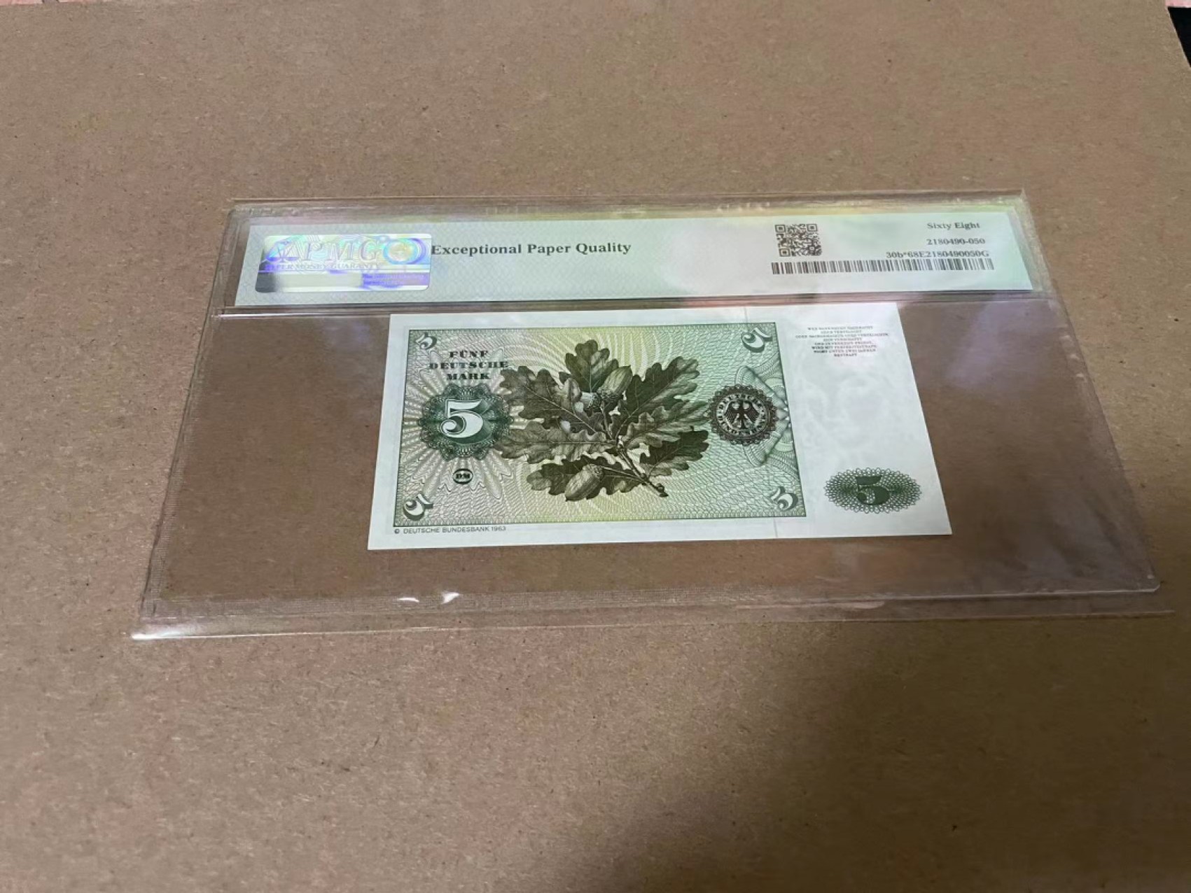 【Blue Auction】✨世界纸币精拍第317期——小精品场 【补号】德国  1980年5马克 PMG68EPQ 超高分