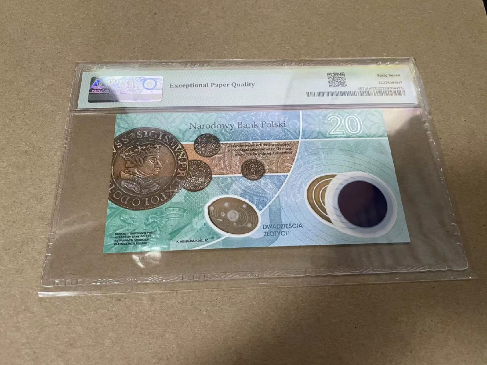 【Blue Auction】✨世界纸币精拍第317期——小精品场 【无47 first releases】波兰 2023年20兹罗提 PMG67EPQ 纪念钞