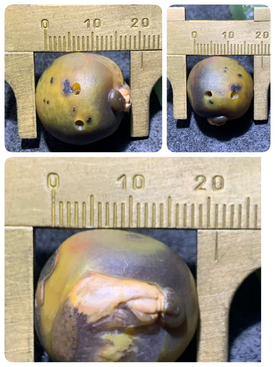 精美原皮天眼纹战国红玛瑙手工俏色巧雕一心向佛意境吊坠一个，