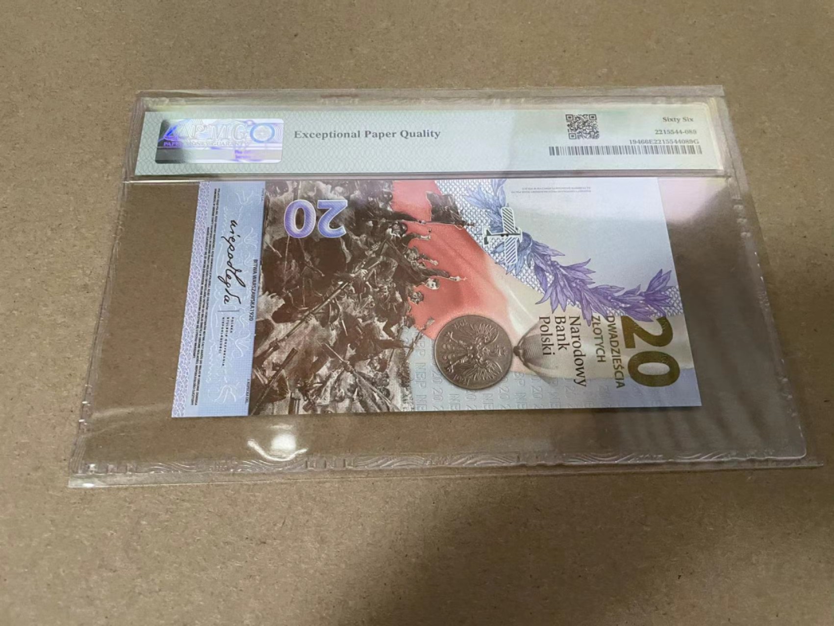 【Blue Auction】✨世界纸币精拍第317期——小精品场 波兰 2020年20兹罗提 PMG66EPQ 纪念钞