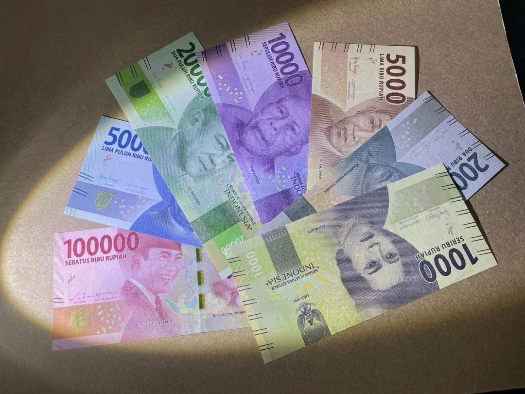 【Blue Auction】✨世界纸币精拍第317期——小精品场 【一组7张全同6】印尼 2022年1000-10万卢比 全新UNC