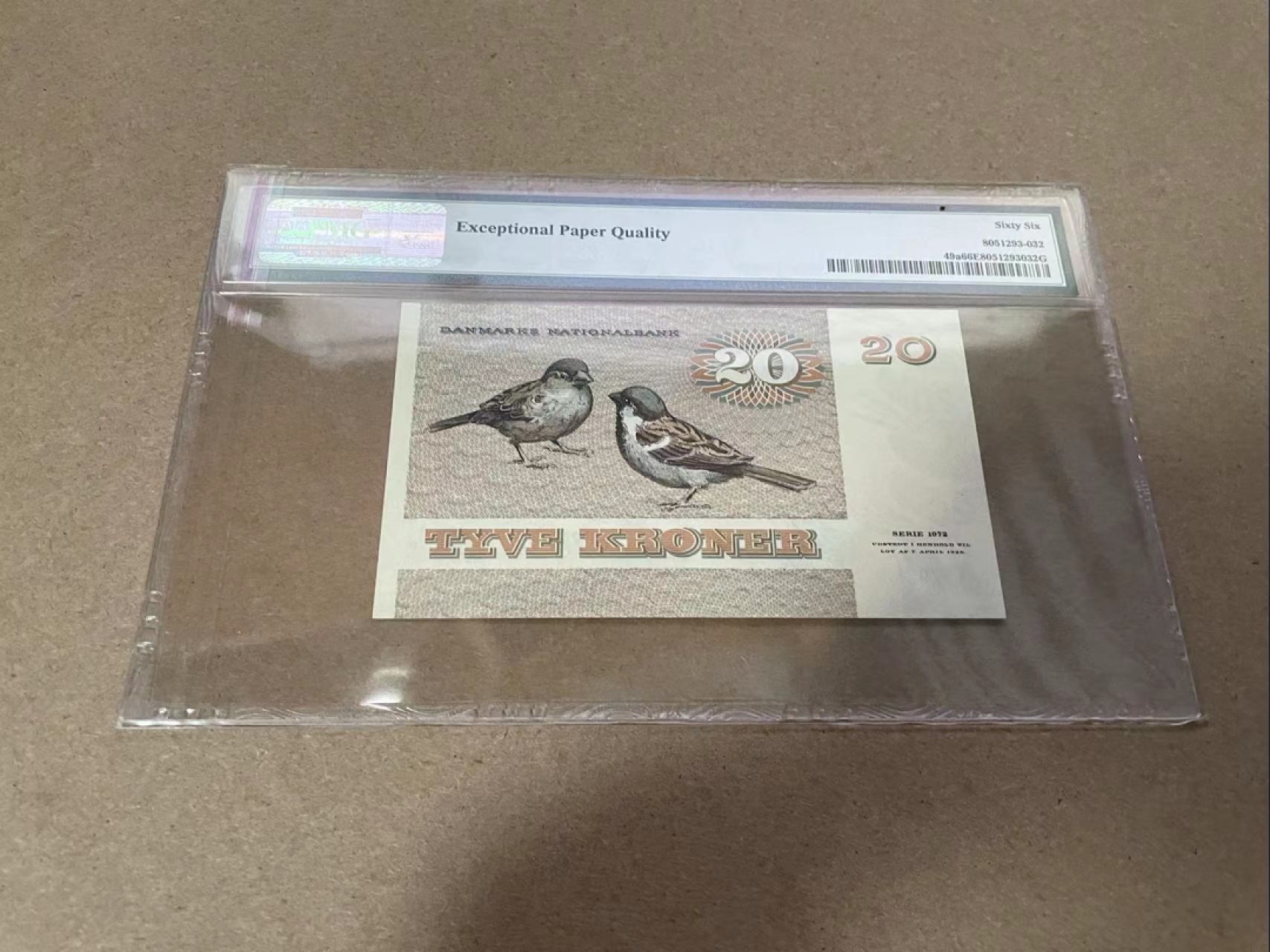 【Blue Auction】✨世界纸币精拍第317期——小精品场 【A0】丹麦 1979年20克朗 PMG66EPQ 