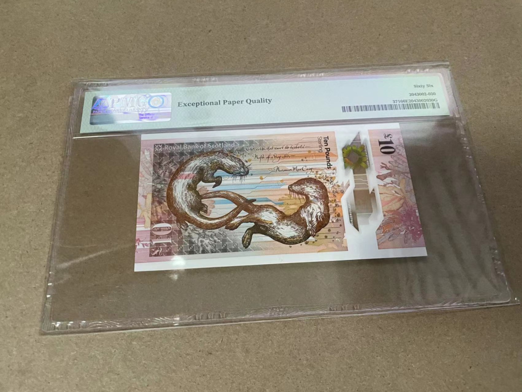 【Blue Auction】✨世界纸币精拍第317期——小精品场 【AA无47】苏格兰 2016年10镑 PMG66EPQ 