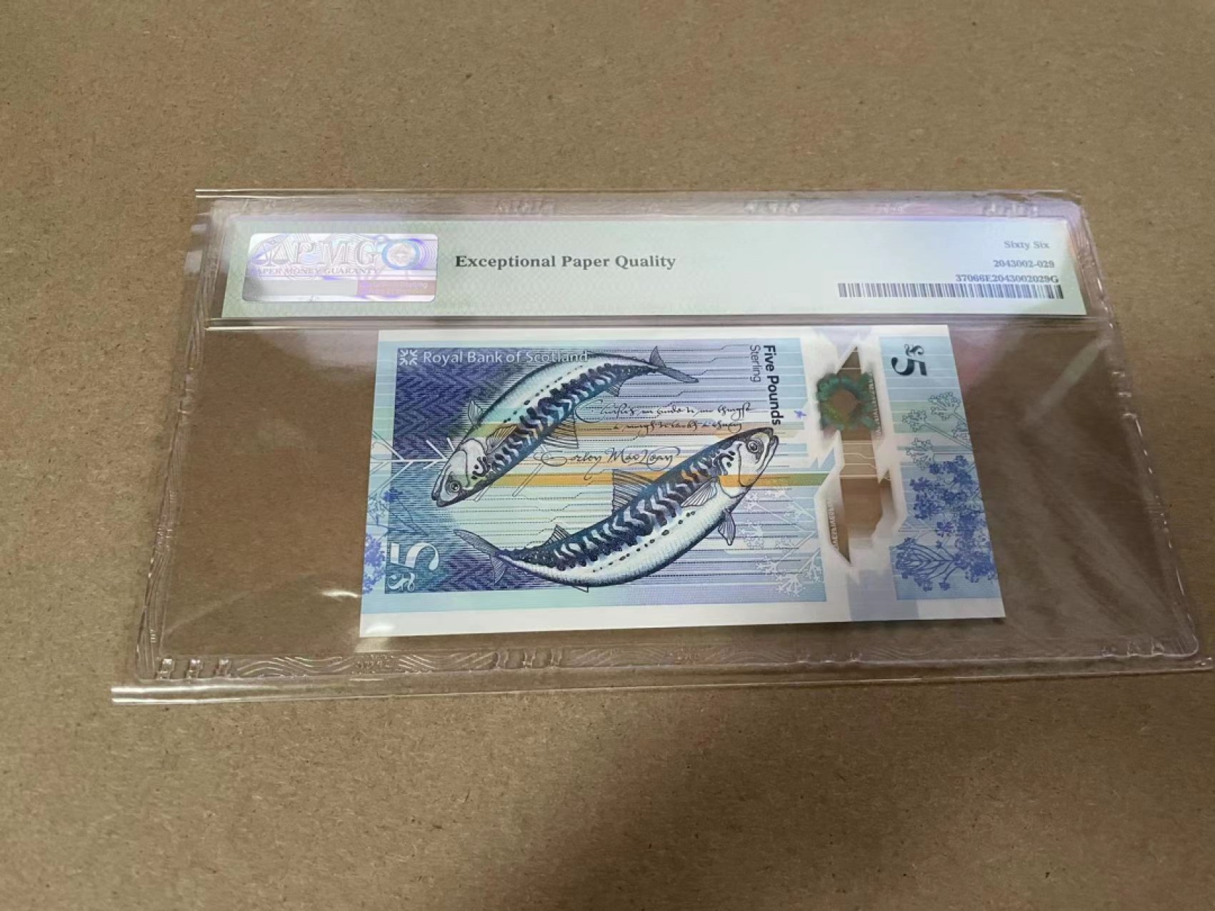 【Blue Auction】✨世界纸币精拍第317期——小精品场 【AA】苏格兰 2016年5镑 PMG66EPQ 