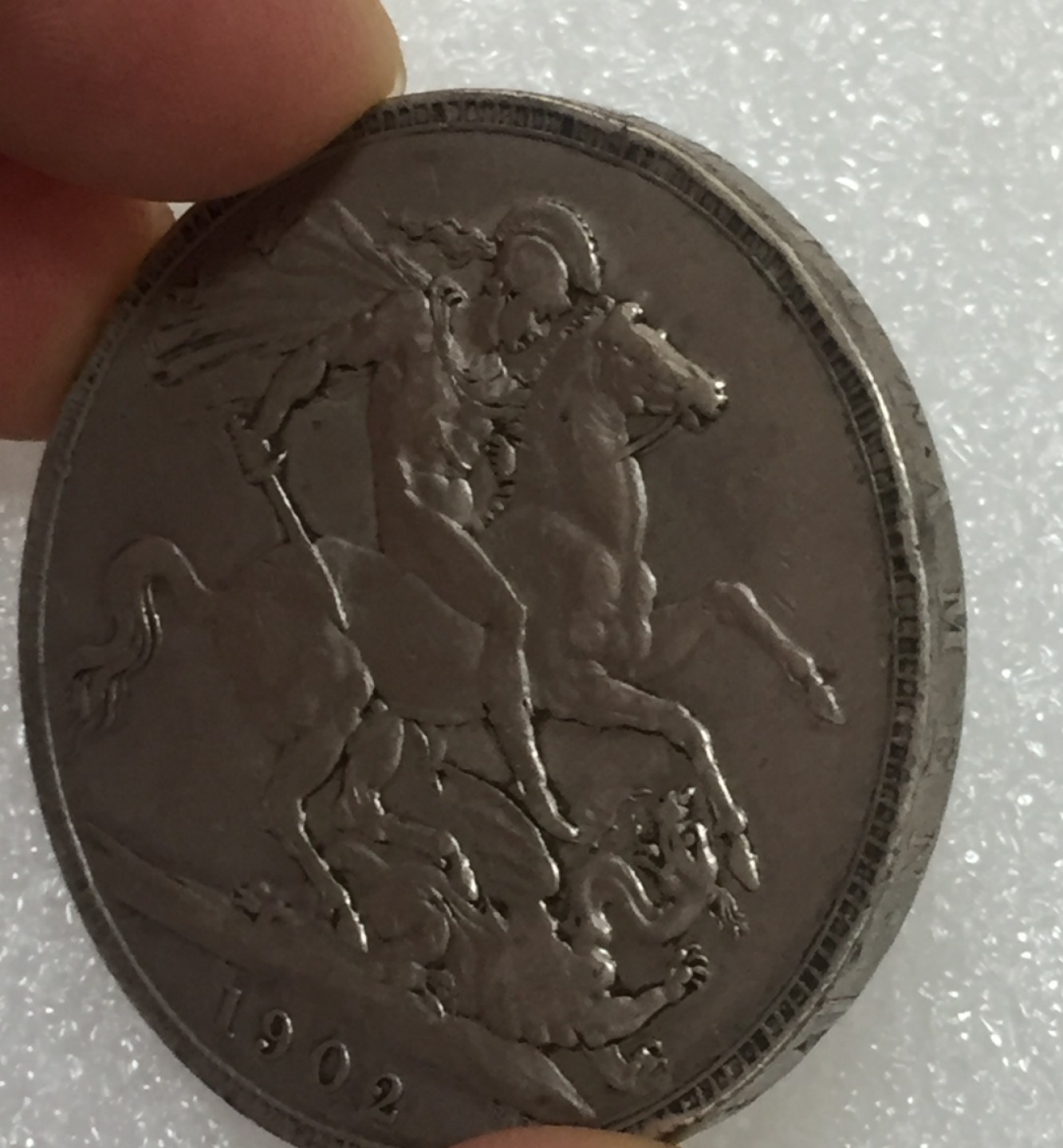 方圆集藏第四期专场 9128-英国1902年爱德华七世马剑克朗银币