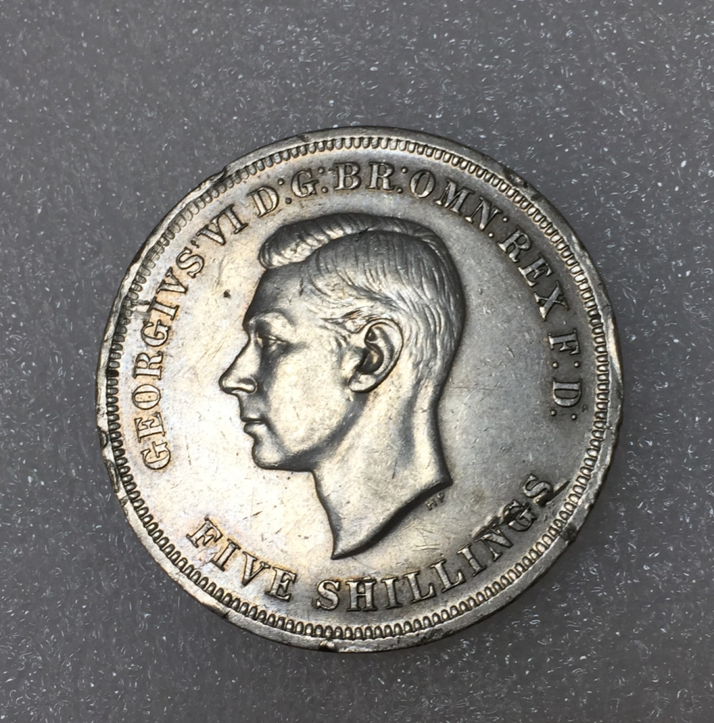 方圆集藏第四期专场 11463-英国1951年乔治六世马剑克朗