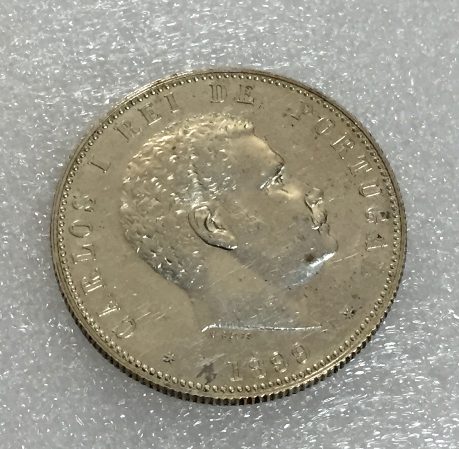 方圆集藏第四期专场 9119-葡萄牙1899年卡洛斯一世1000瑞斯