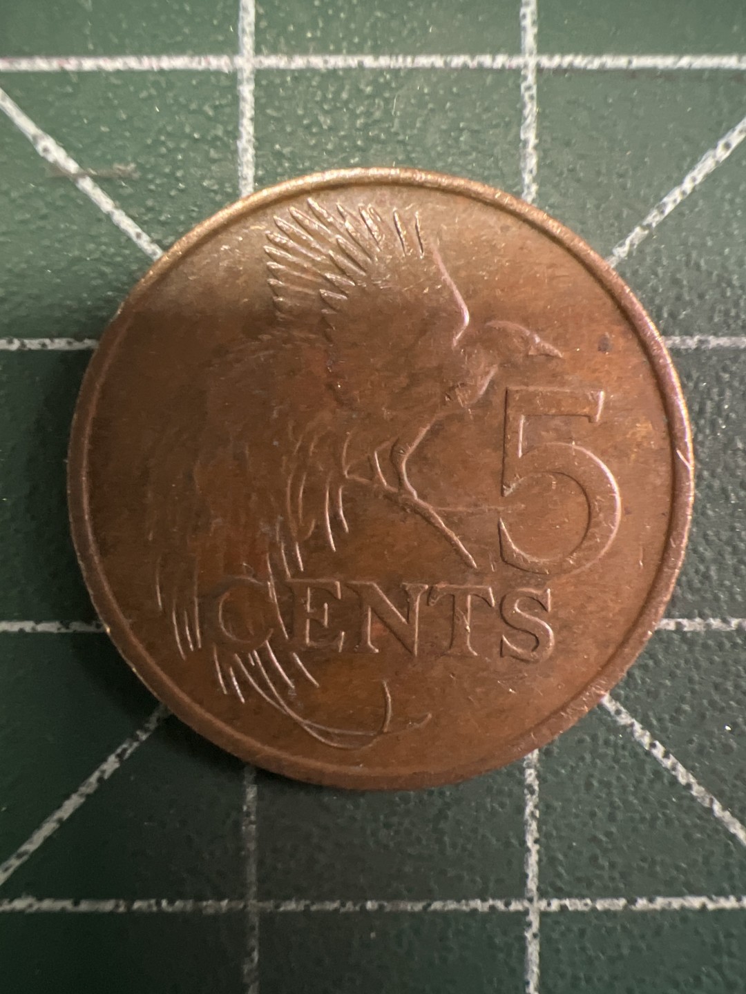 泡泡堂第293期  世界硬币 （无押金，捡漏，全场20包邮，偏远地区除外，接收代拍业务） 特立尼达和多巴哥五分