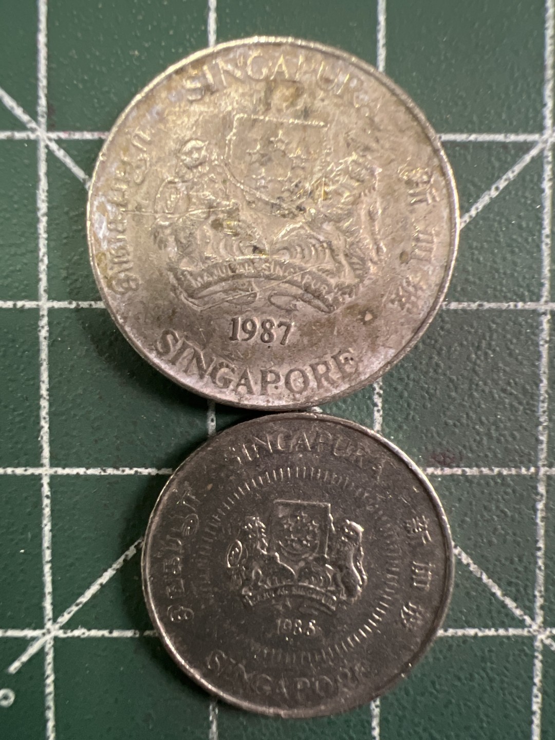 泡泡堂第293期  世界硬币 （无押金，捡漏，全场20包邮，偏远地区除外，接收代拍业务） 新加坡2枚