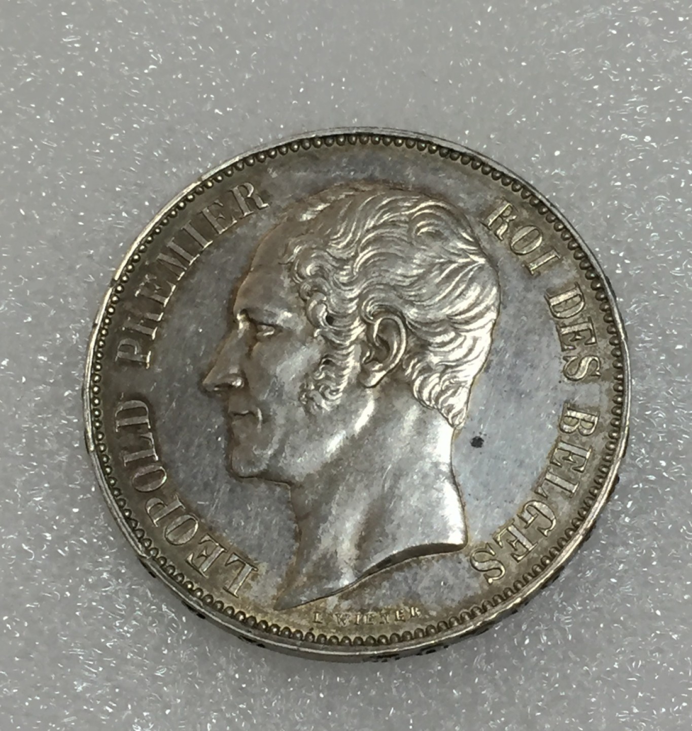 方圆集藏第四期专场 9120-比利时1853年利奥波德一世公爵大婚双人像5法郎