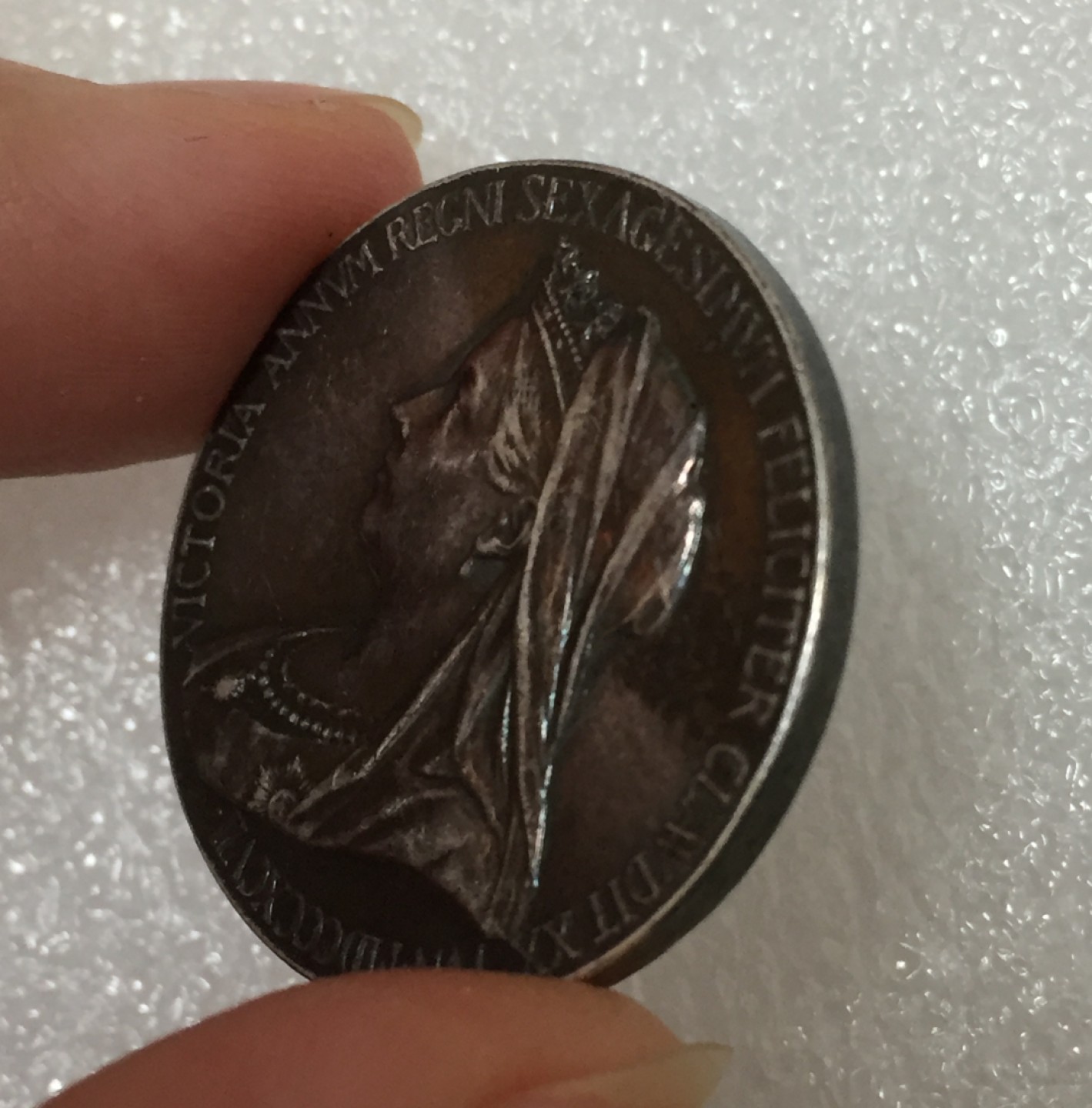 方圆集藏第四期专场 9572-英国1897年维多利亚女王登基60周年钻石禧银章