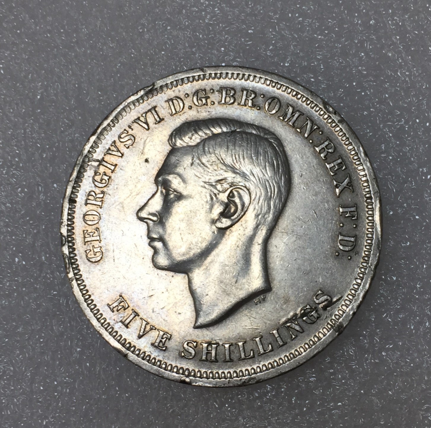 方圆集藏第四期专场 11463-英国1951年乔治六世马剑克朗