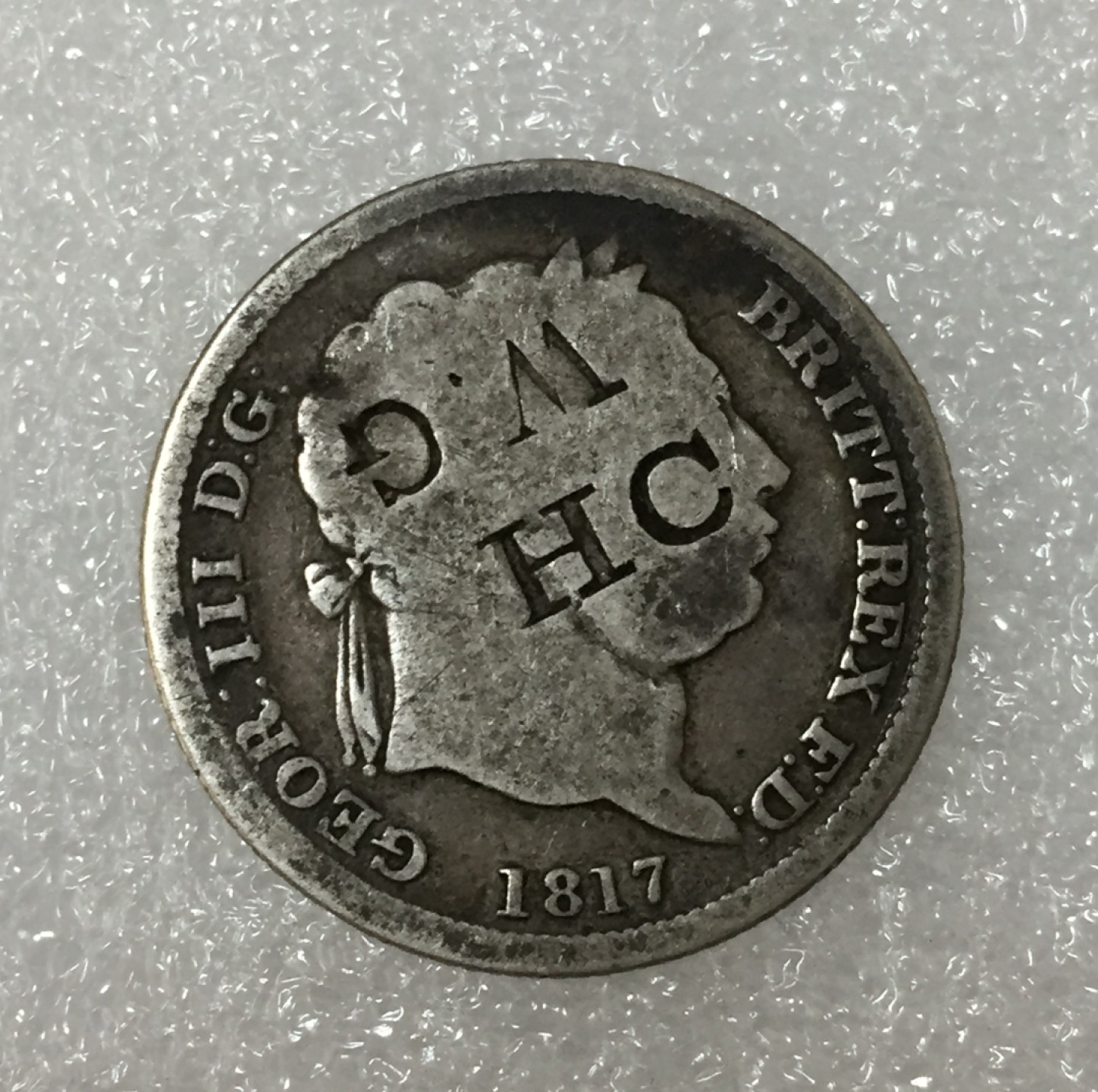 方圆集藏第四期专场 10152-英国1817年乔治三世1先令规矩戳趣味品