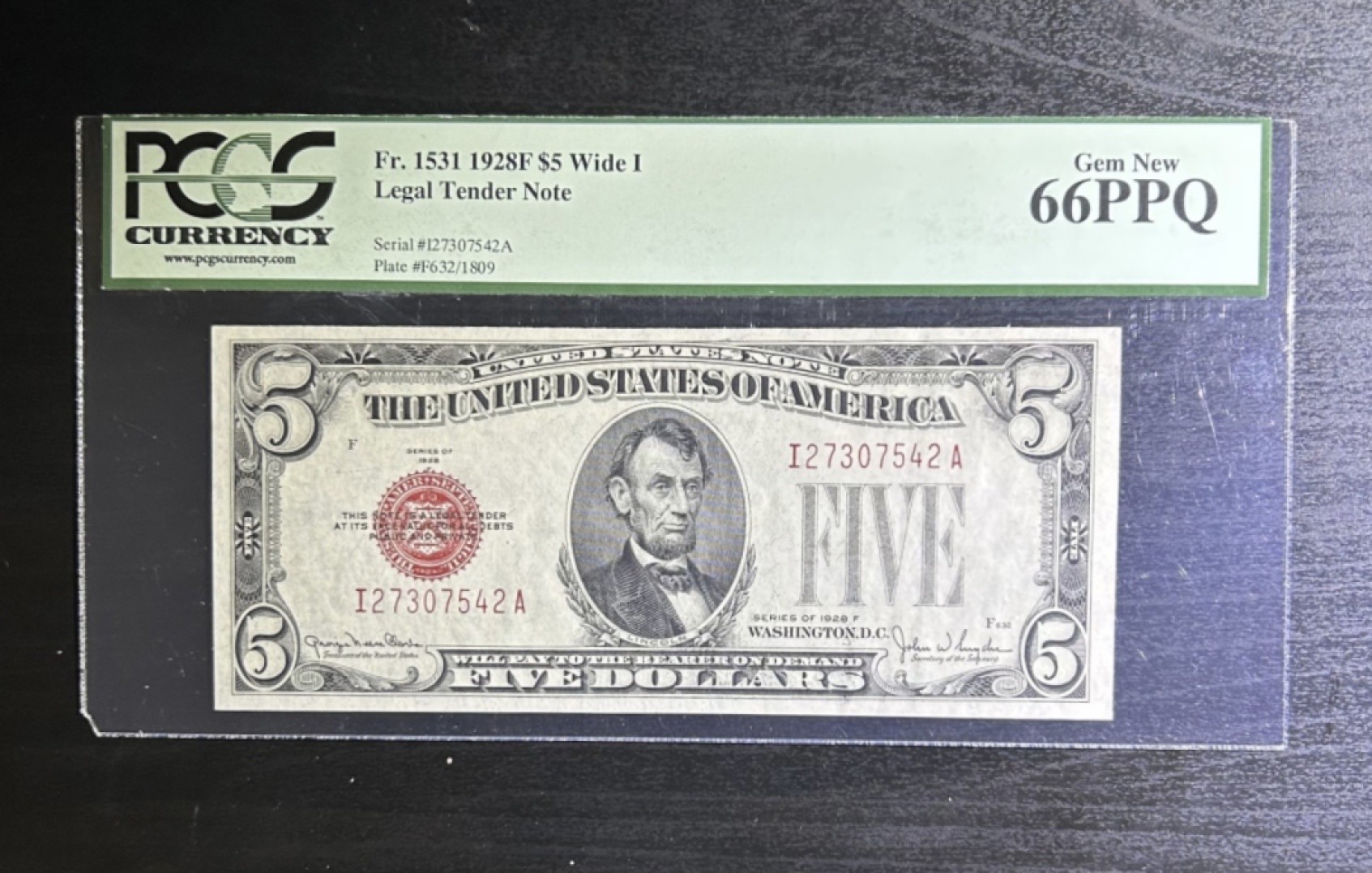 【丑猫0429】今晚7点，快拍 1928年5美元(非地方券)📈