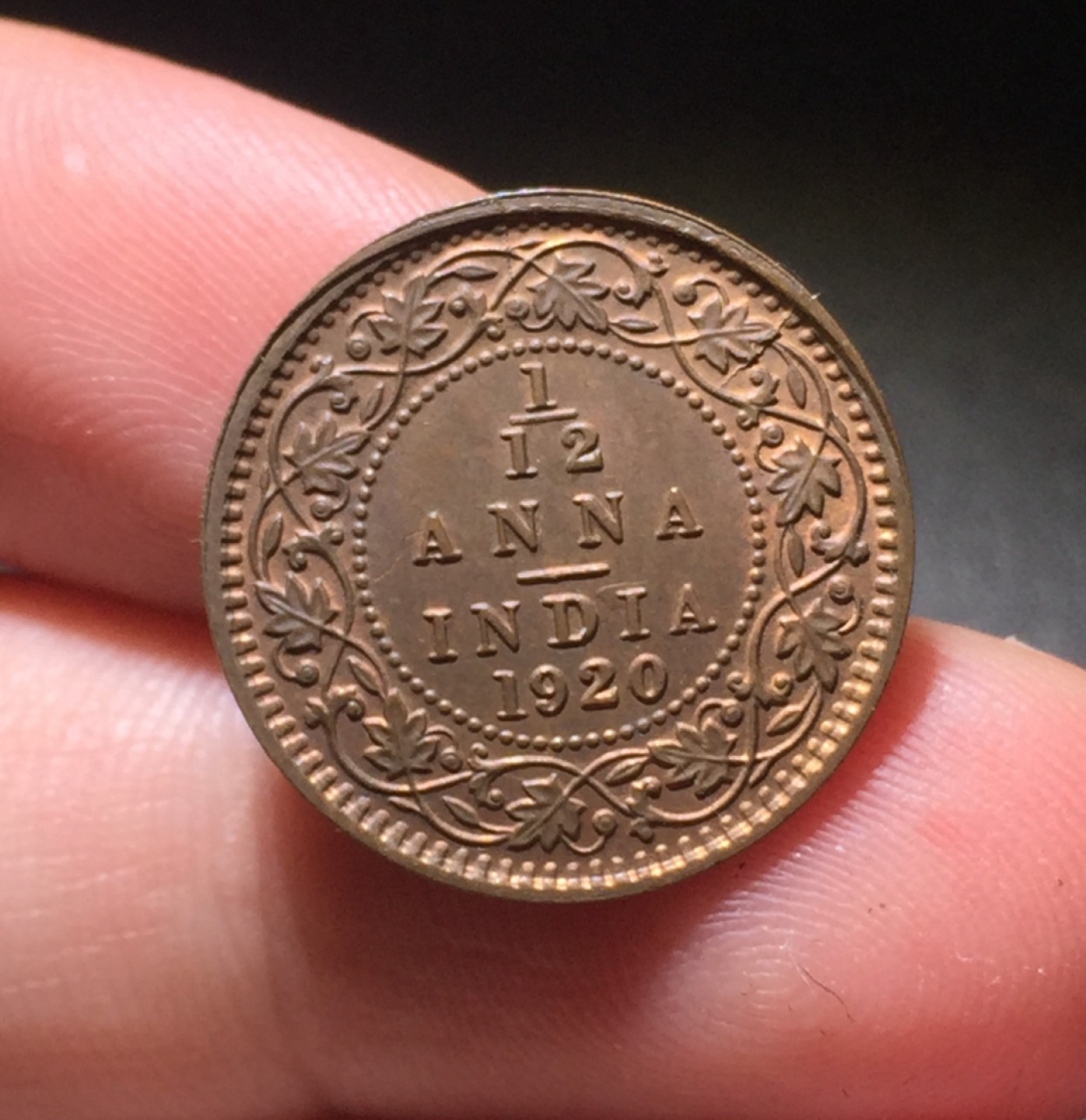 方圆集藏第四期专场 11478-英属印度1920年乔治五世1/12安娜