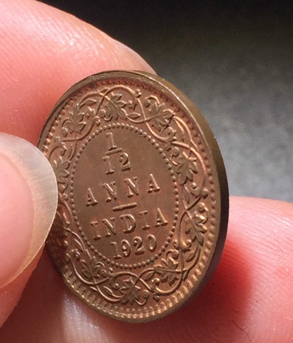 方圆集藏第四期专场 11478-英属印度1920年乔治五世1/12安娜