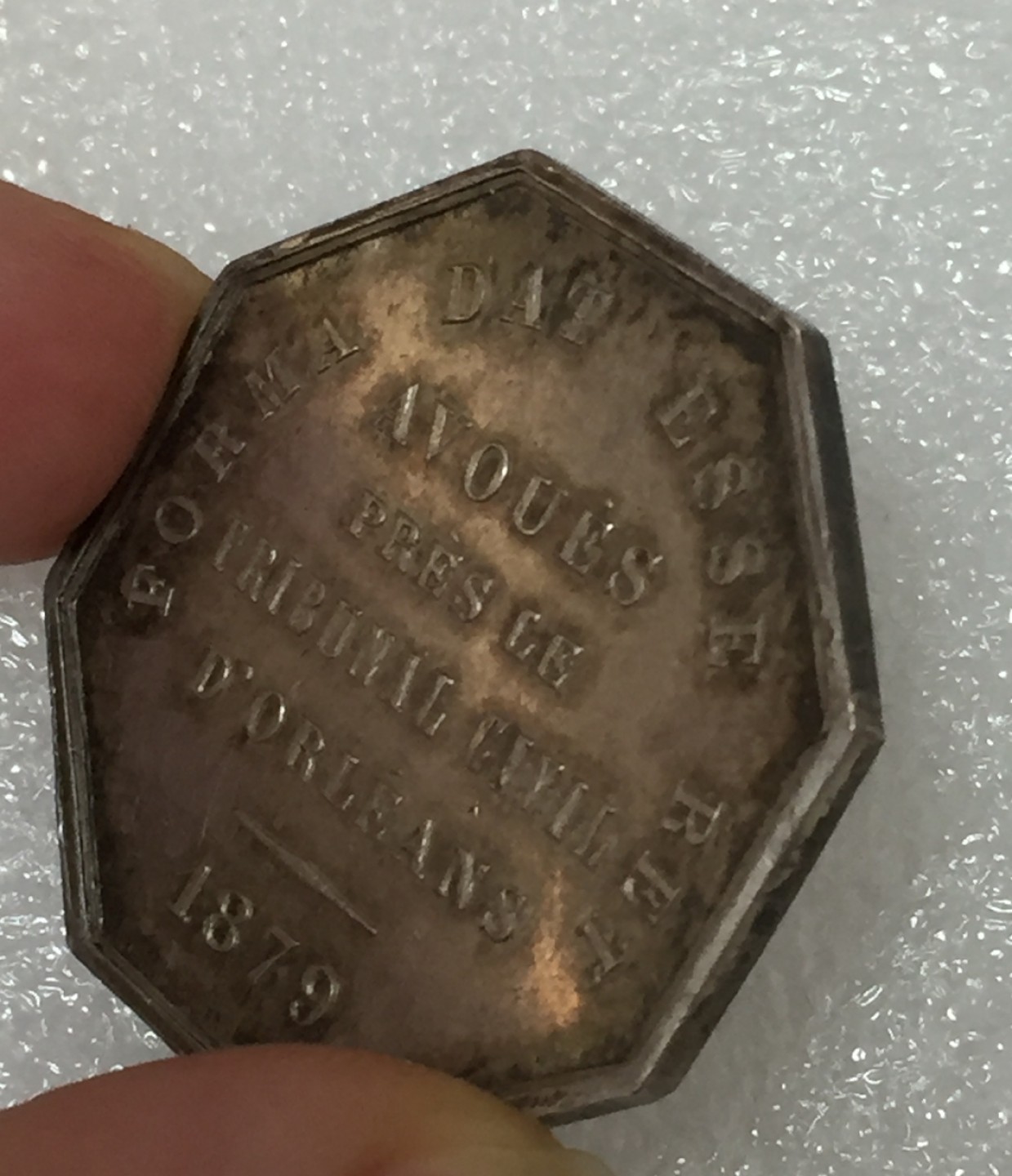 方圆集藏第四期专场 7930-法国1879年谷物女神八角银章Jeton代用币