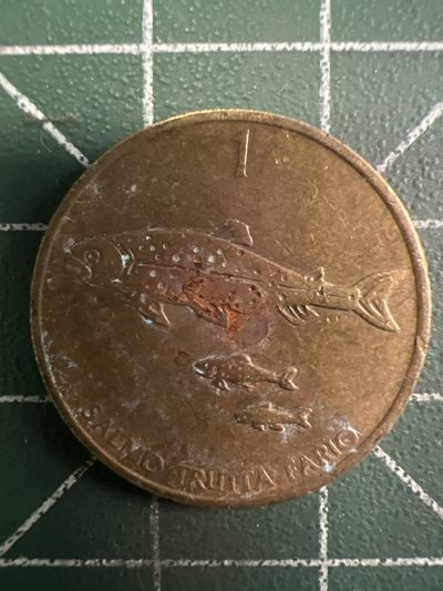 泡泡堂第303期  世界硬币 （无押金，捡漏，全场20包邮，偏远地区除外，接收代拍业务） - 斯洛文尼亚1托拉 河鳟