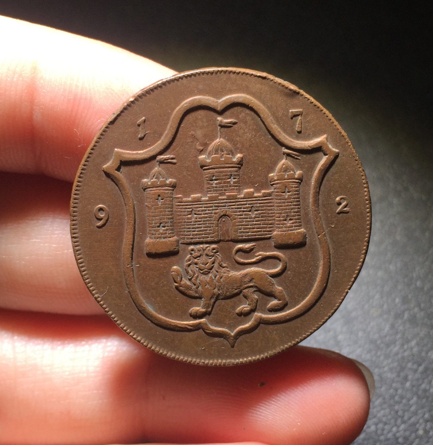 方圆集藏第四期专场 7199-英国1792Norwich半便士Token代用币