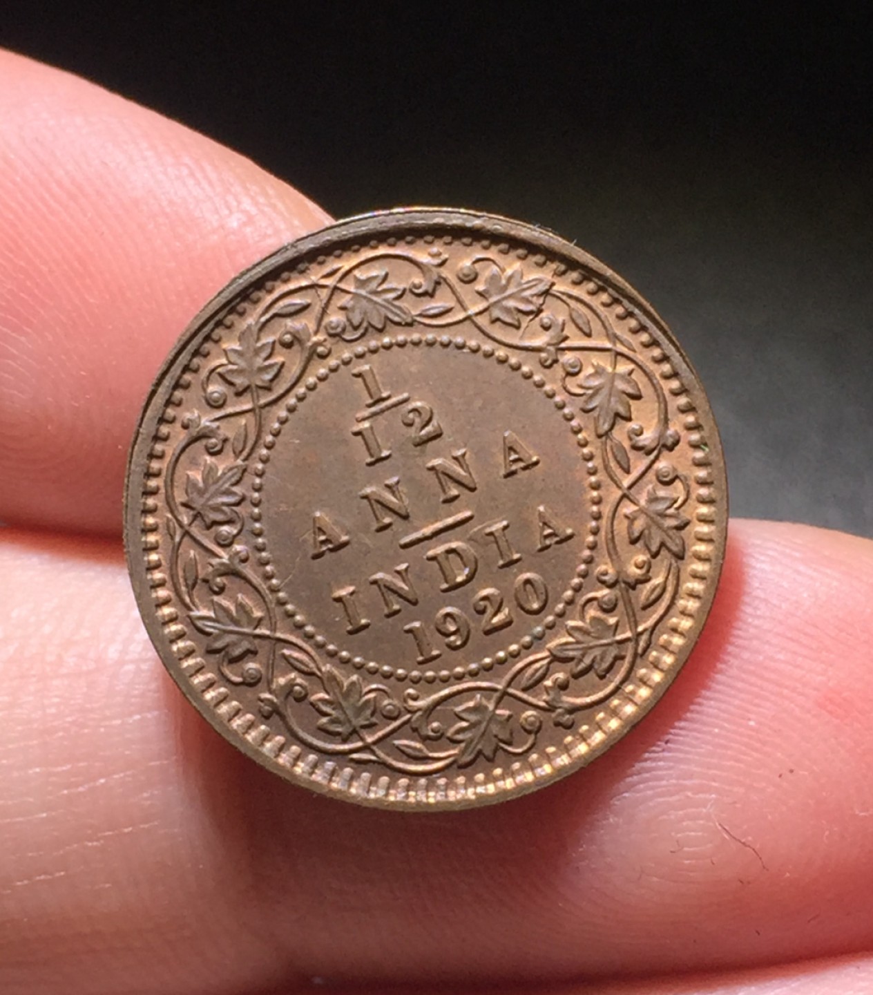 方圆集藏第四期专场 11478-英属印度1920年乔治五世1/12安娜