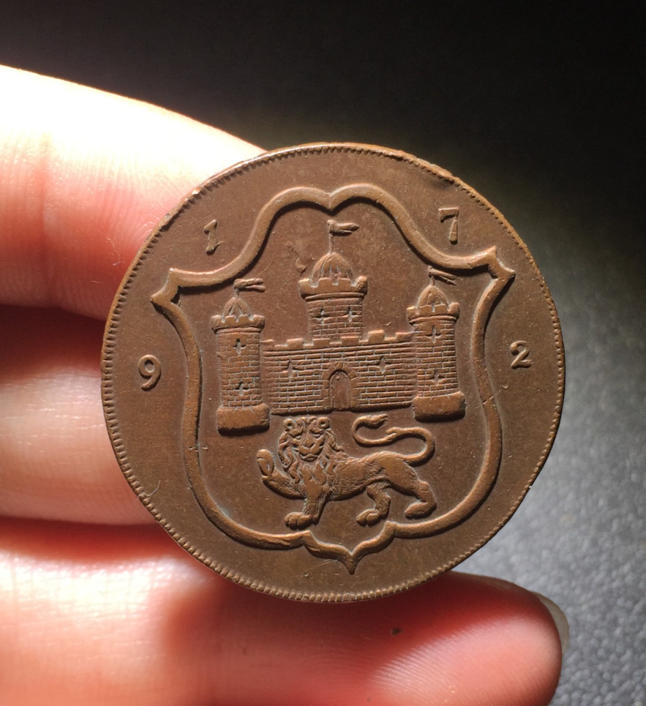 方圆集藏第四期专场 7199-英国1792Norwich半便士Token代用币