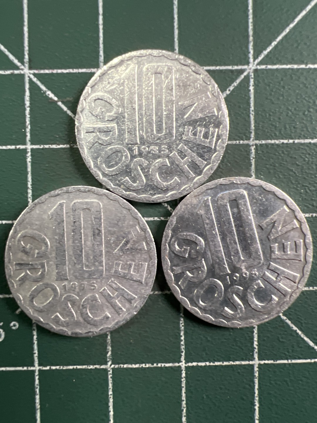 泡泡堂第326期  世界硬币 （无押金，捡漏，全场20包邮，偏远地区除外，接收代拍业务） 奥地利10格三枚