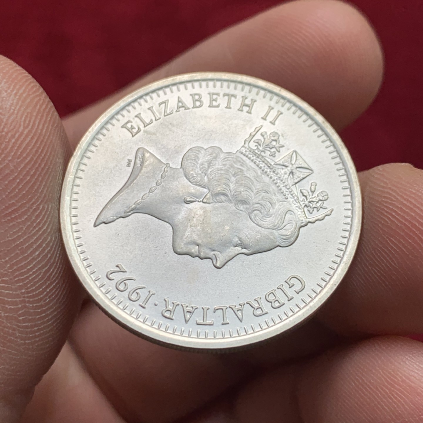 《竞宝斋》第159场-周日，周一 2场 (全场包邮) 直布罗陀1992年14埃古10镑马剑纪念银币