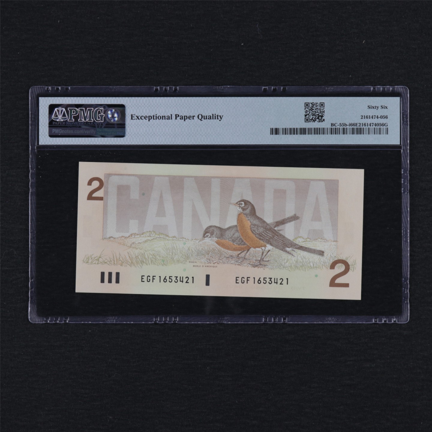 【亘邦集藏】第157期拍卖 1986年 加拿大2Dollars PMG 66EPQ 1653421