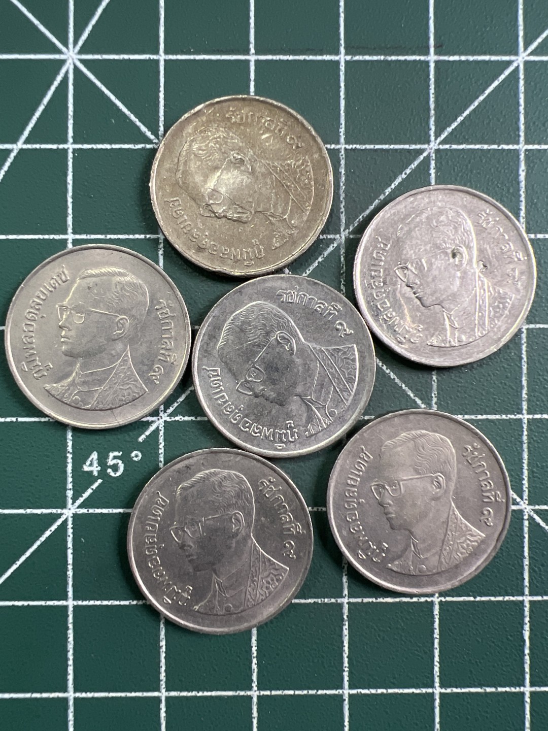 泡泡堂第343期  世界硬币 （无押金，捡漏，全场20包邮，偏远地区除外，接收代拍业务） 泰国一铢6枚