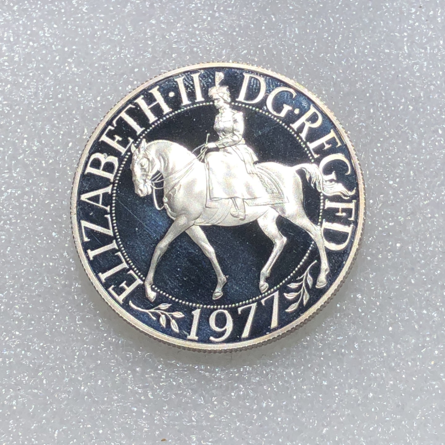 环球钱币第02场 92.5%银女王登基25便士银币