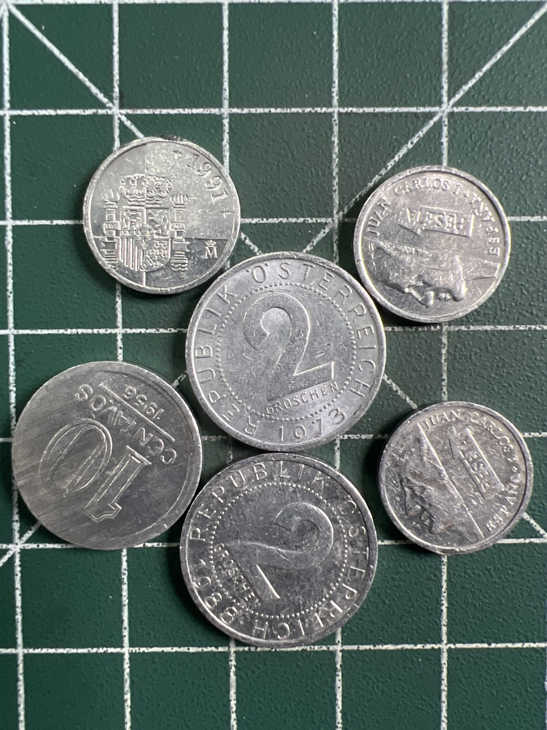 泡泡堂第294期  世界硬币 （无押金，捡漏，全场20包邮，偏远地区除外，接收代拍业务） 小铝币6枚