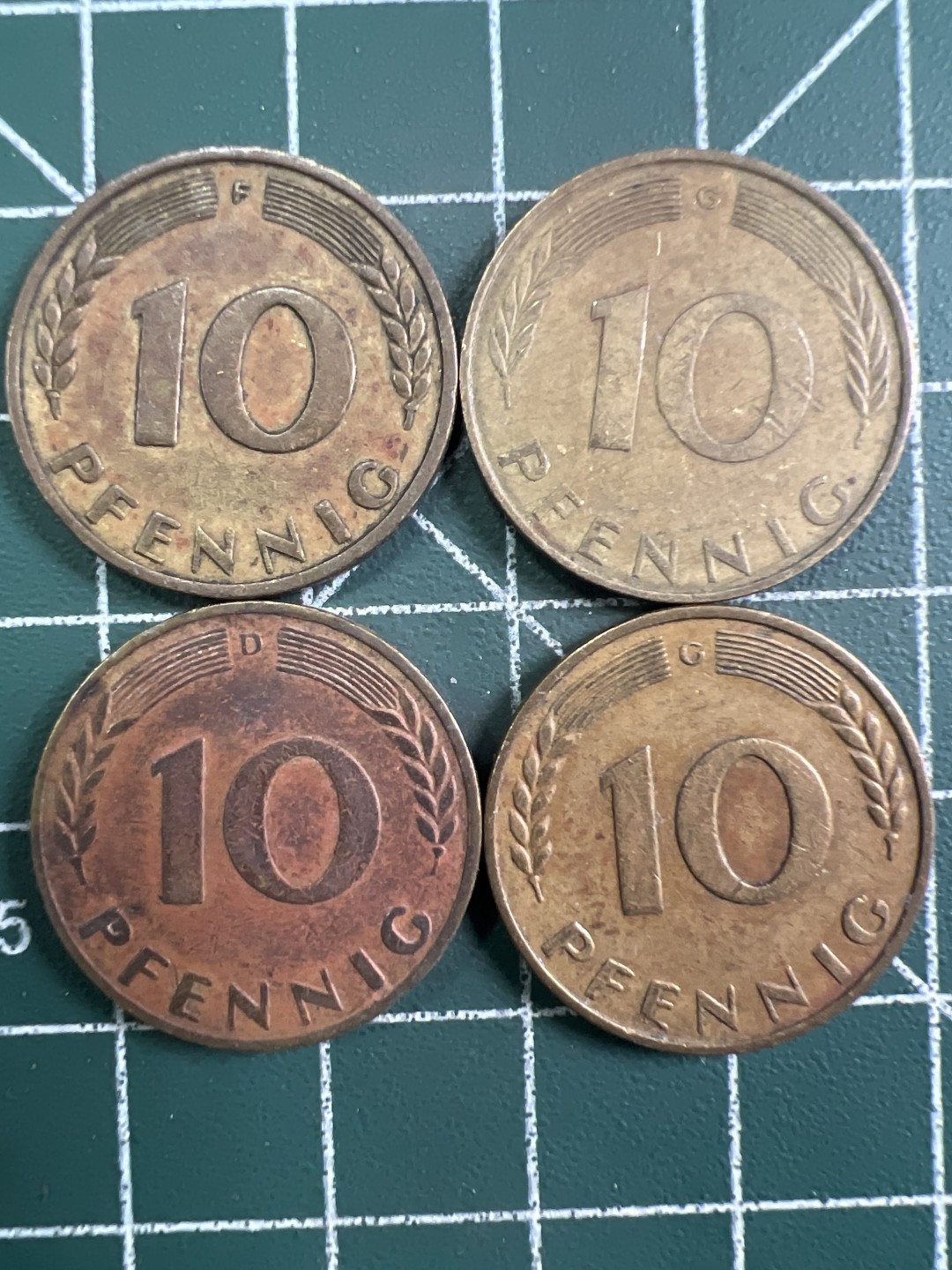 泡泡堂第314期  世界硬币 （无押金，捡漏，全场20包邮，偏远地区除外，接收代拍业务） 德国十分4枚