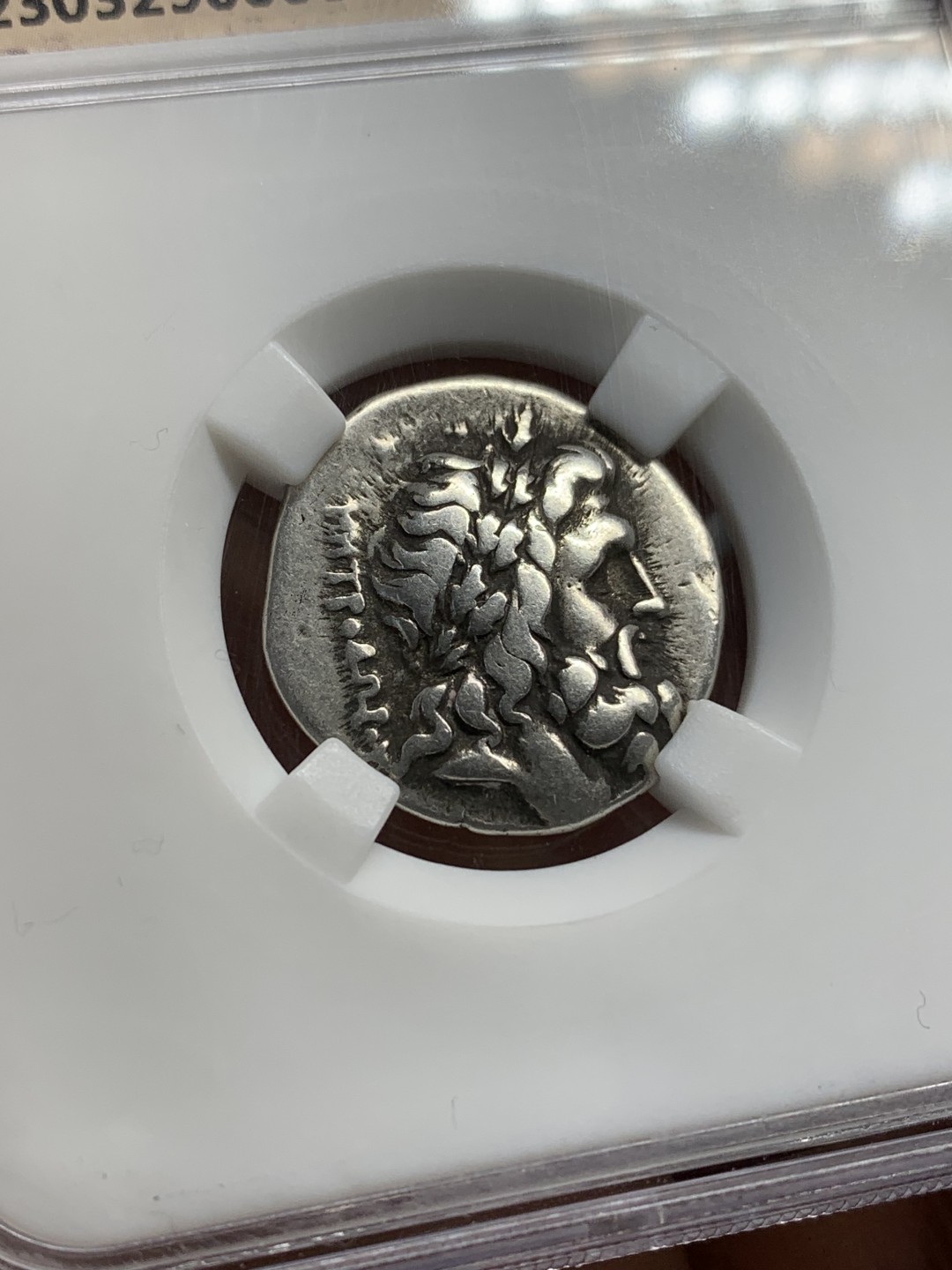 《竞宝斋》第159场-周日，周一 2场 (全场包邮) ZDGS 公元前196-27年 古希腊色萨利同盟 宙斯1斯塔特银币 背面雅典娜持矛盾