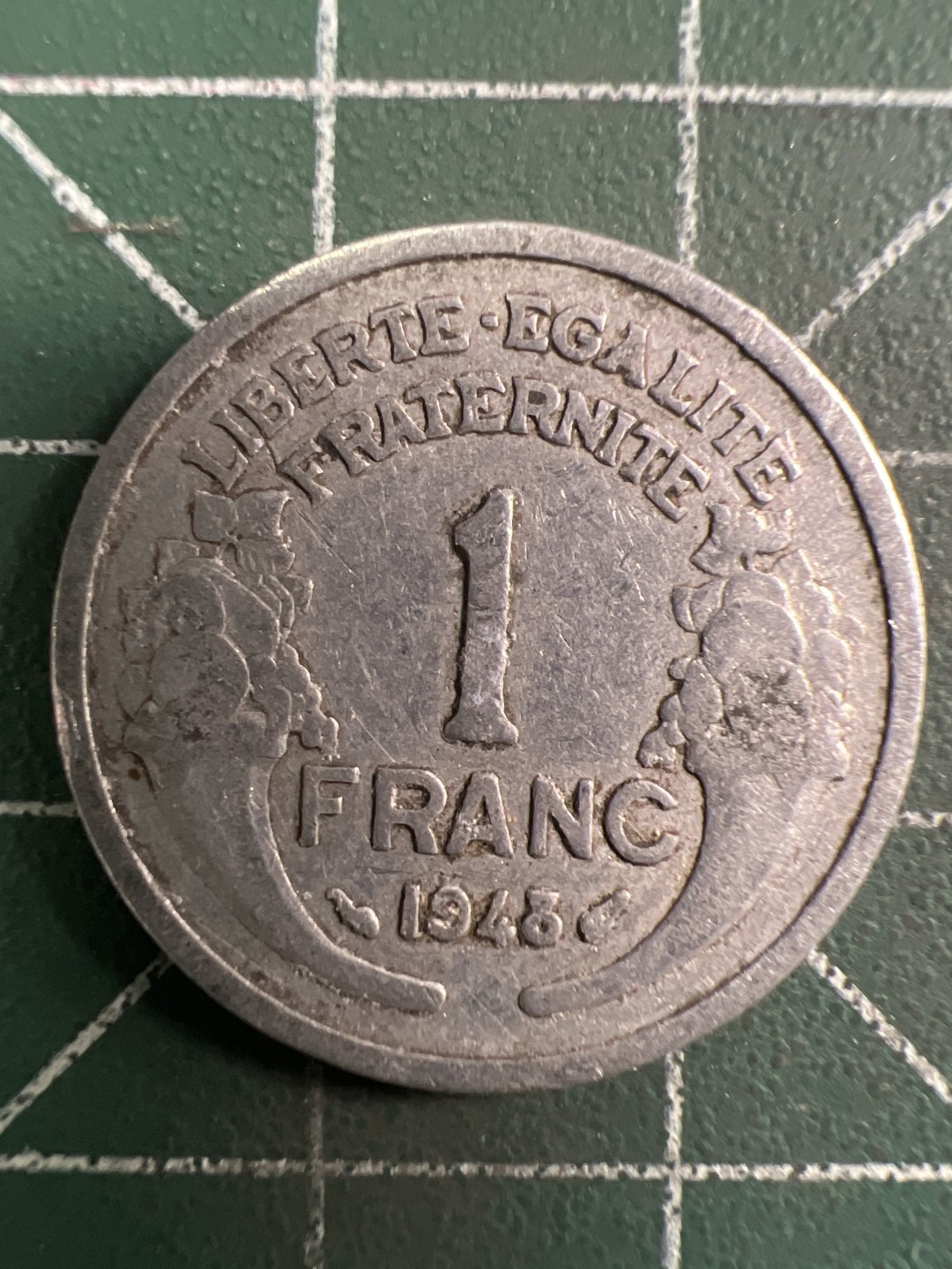 泡泡堂第294期  世界硬币 （无押金，捡漏，全场20包邮，偏远地区除外，接收代拍业务） 法国1法郎