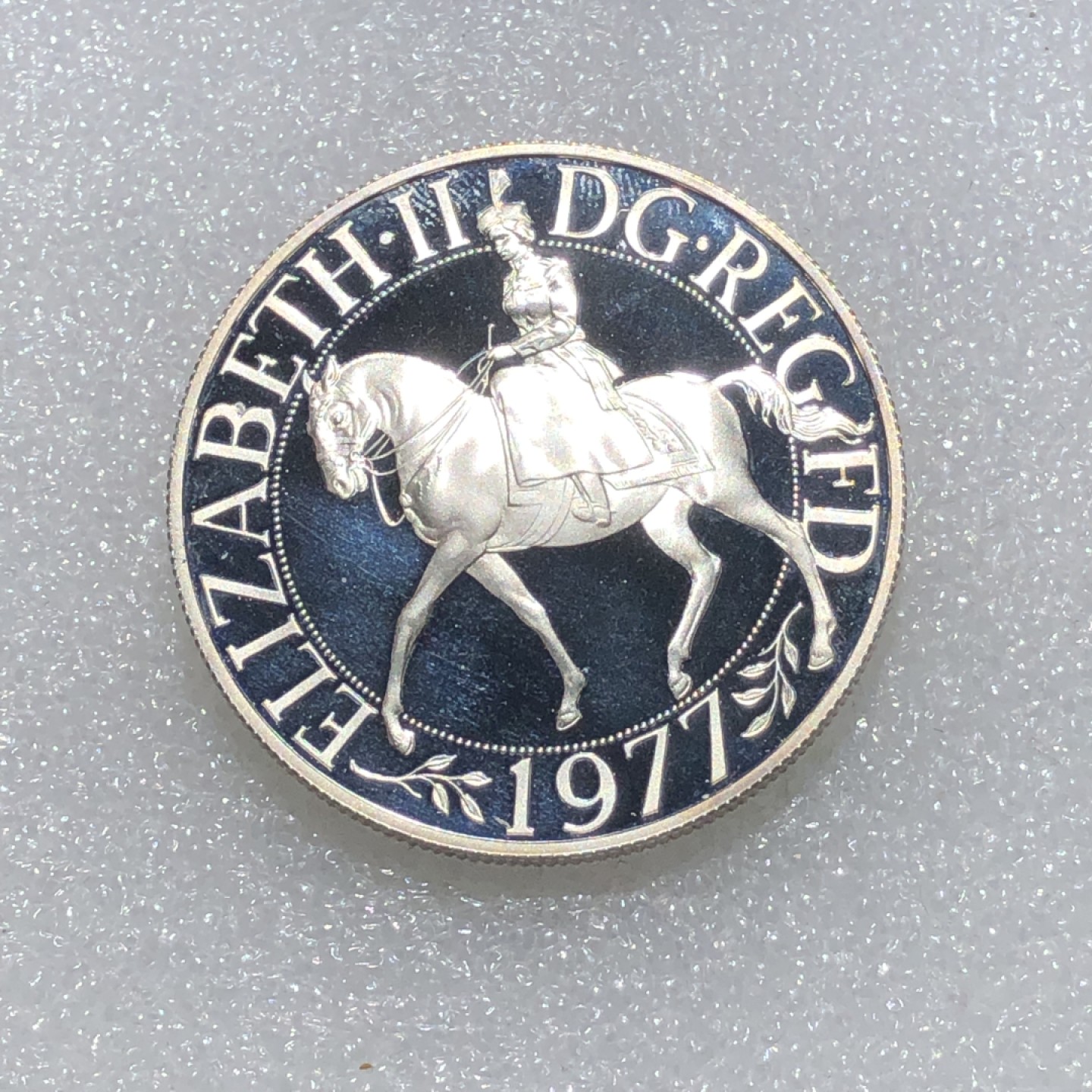 环球钱币第02场 92.5%银女王登基25便士银币